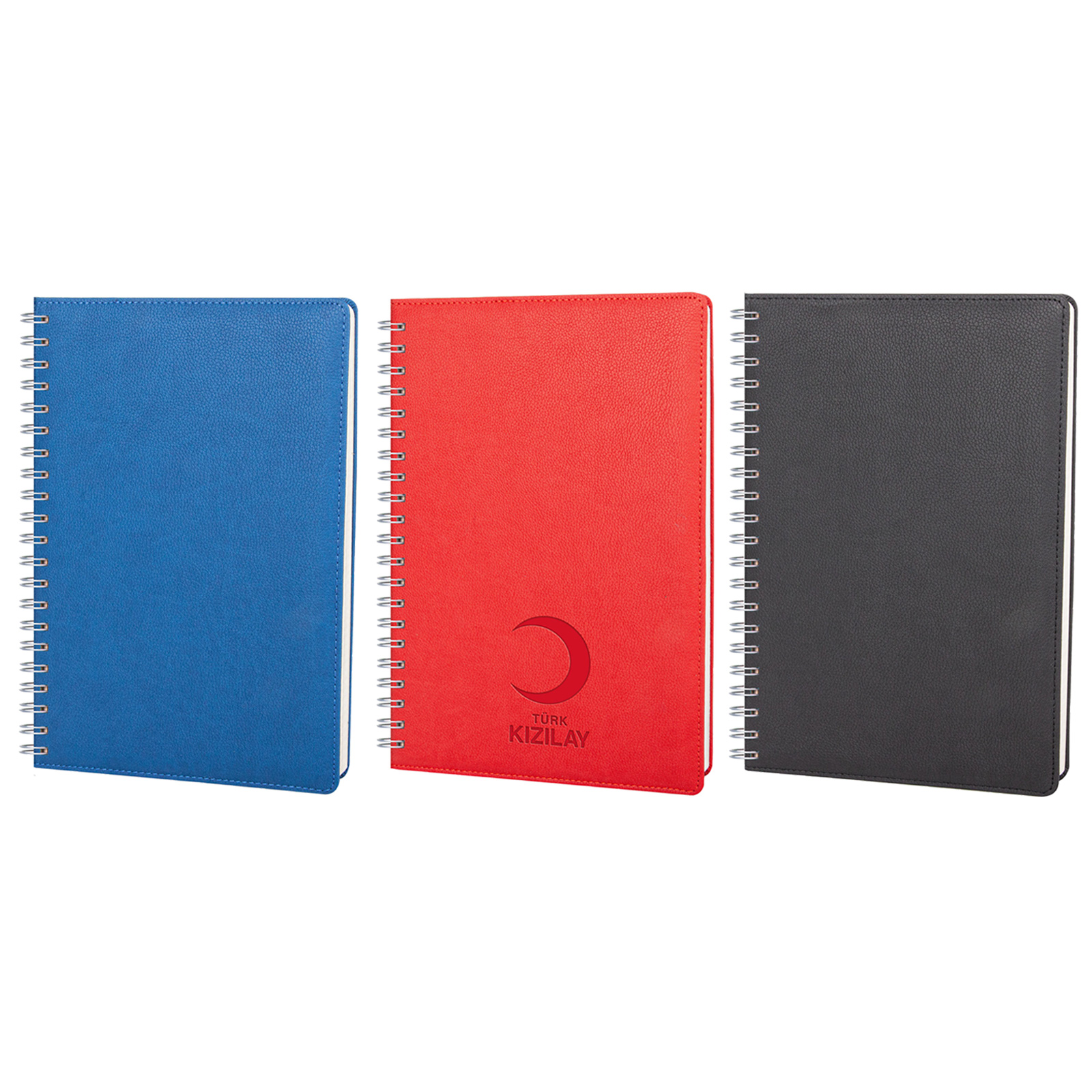 PLEVNE LACİVERT KARELİ TARİHSİZ SPİRALLİ DEFTER (20x28 CM)