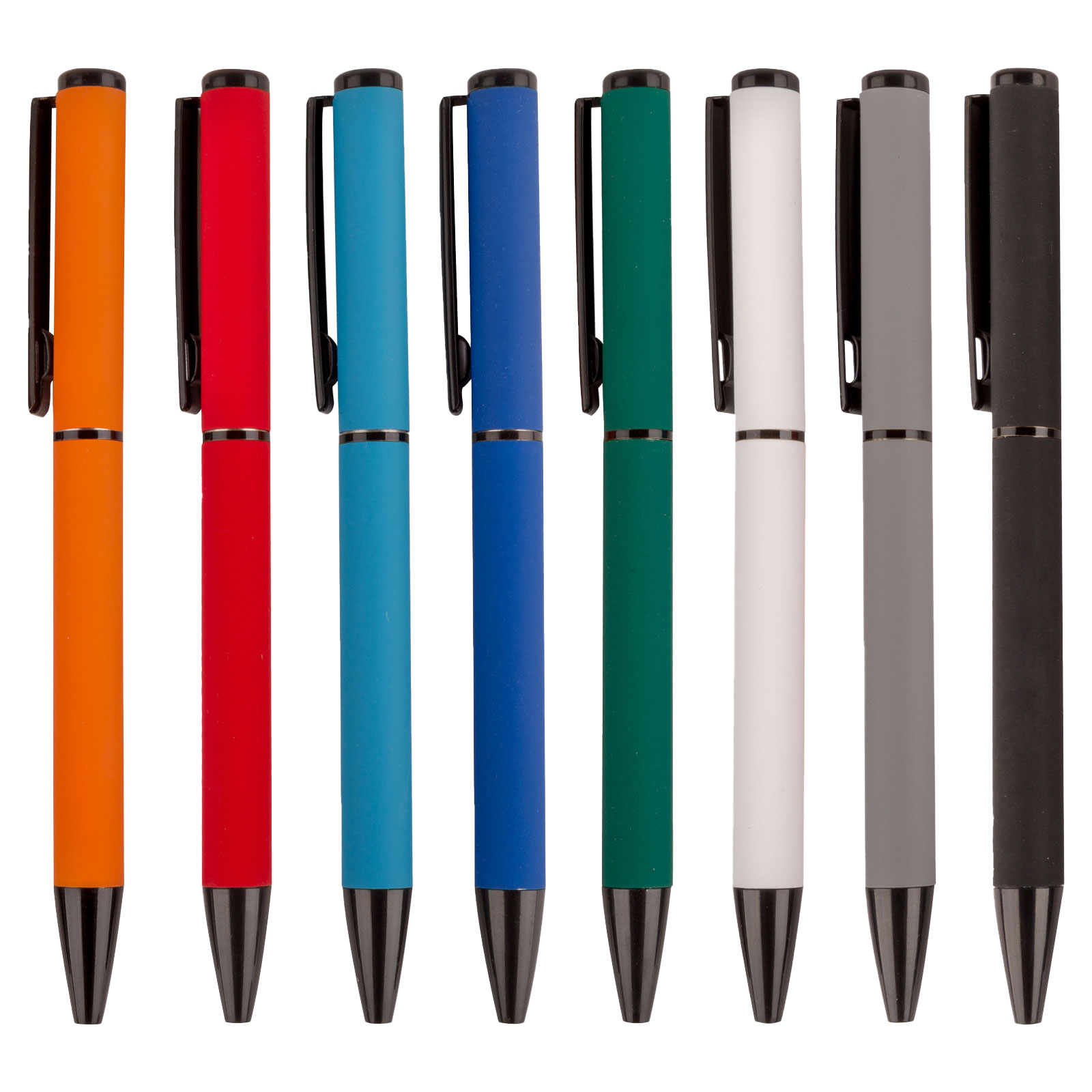 قلم جاف معدني اسود