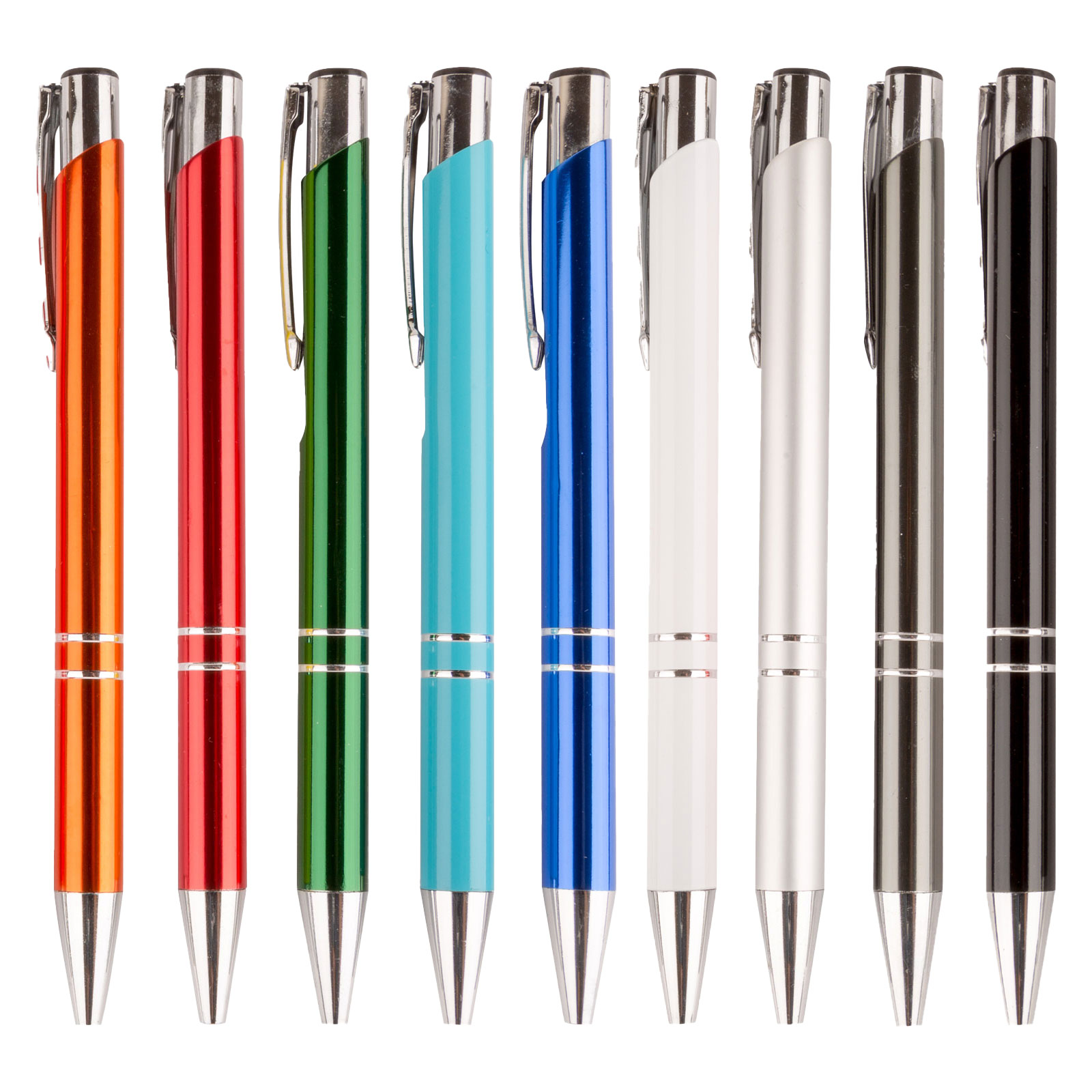 قلم جاف معدني اسود