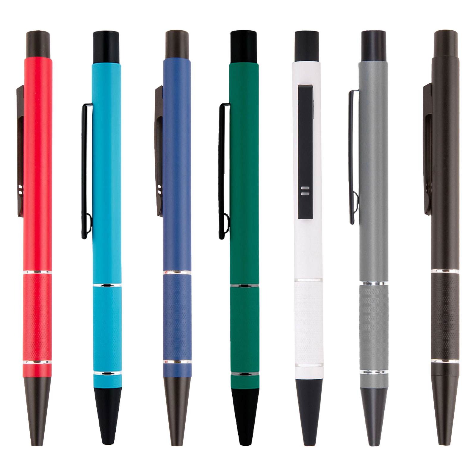 قلم جاف معدني احمر