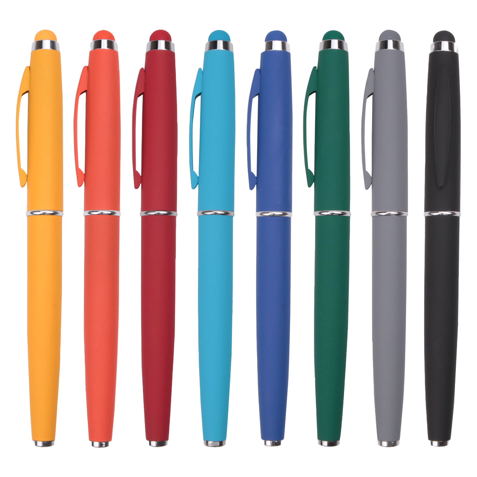 قلم رولر معدني باللون الحمر