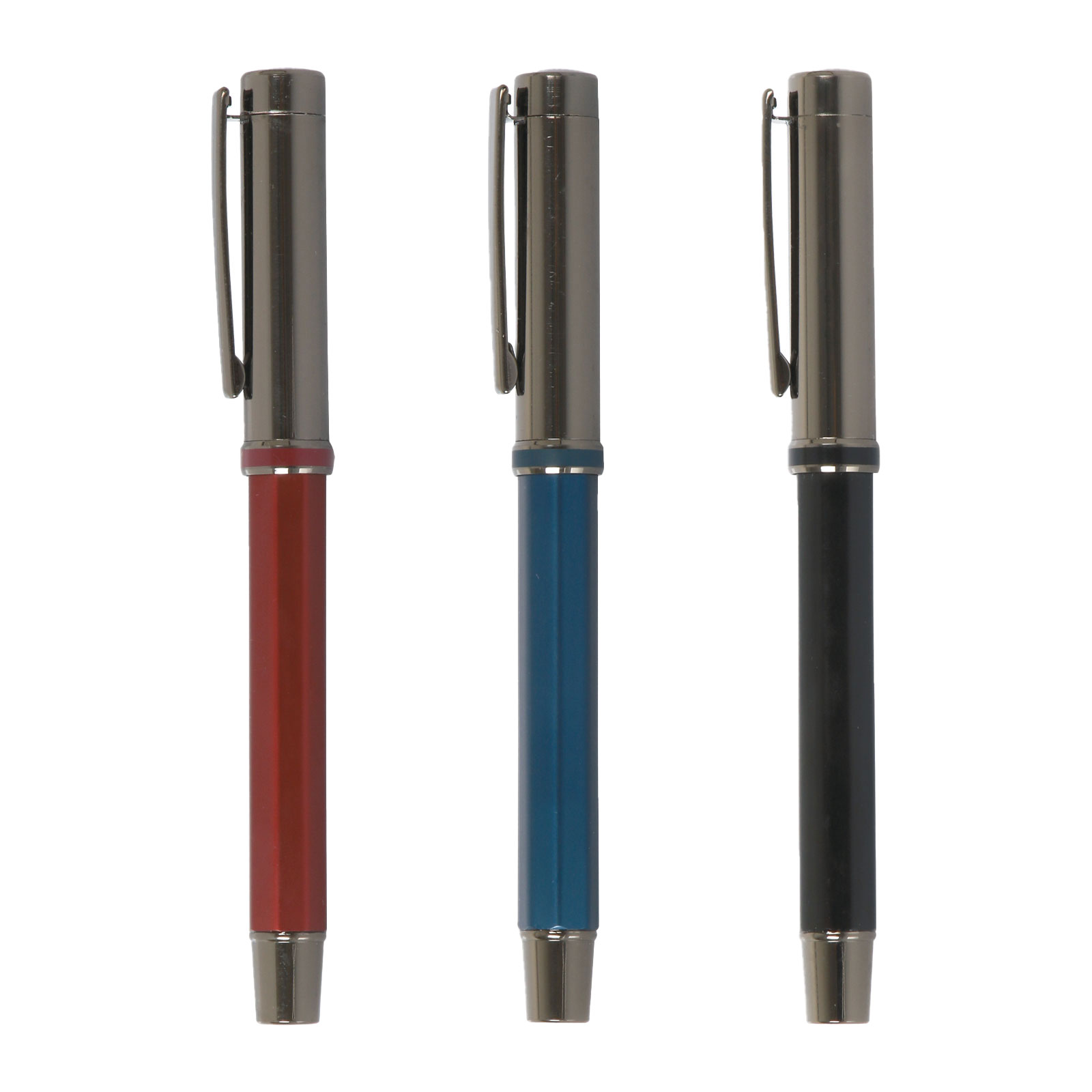 طقم قلم مفرد بلون احمر