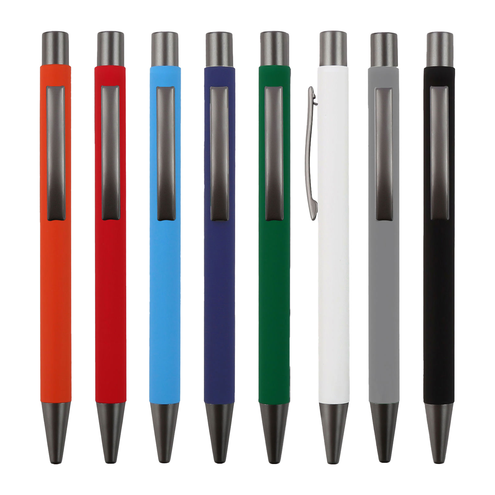 قلم جاف معدني احمر