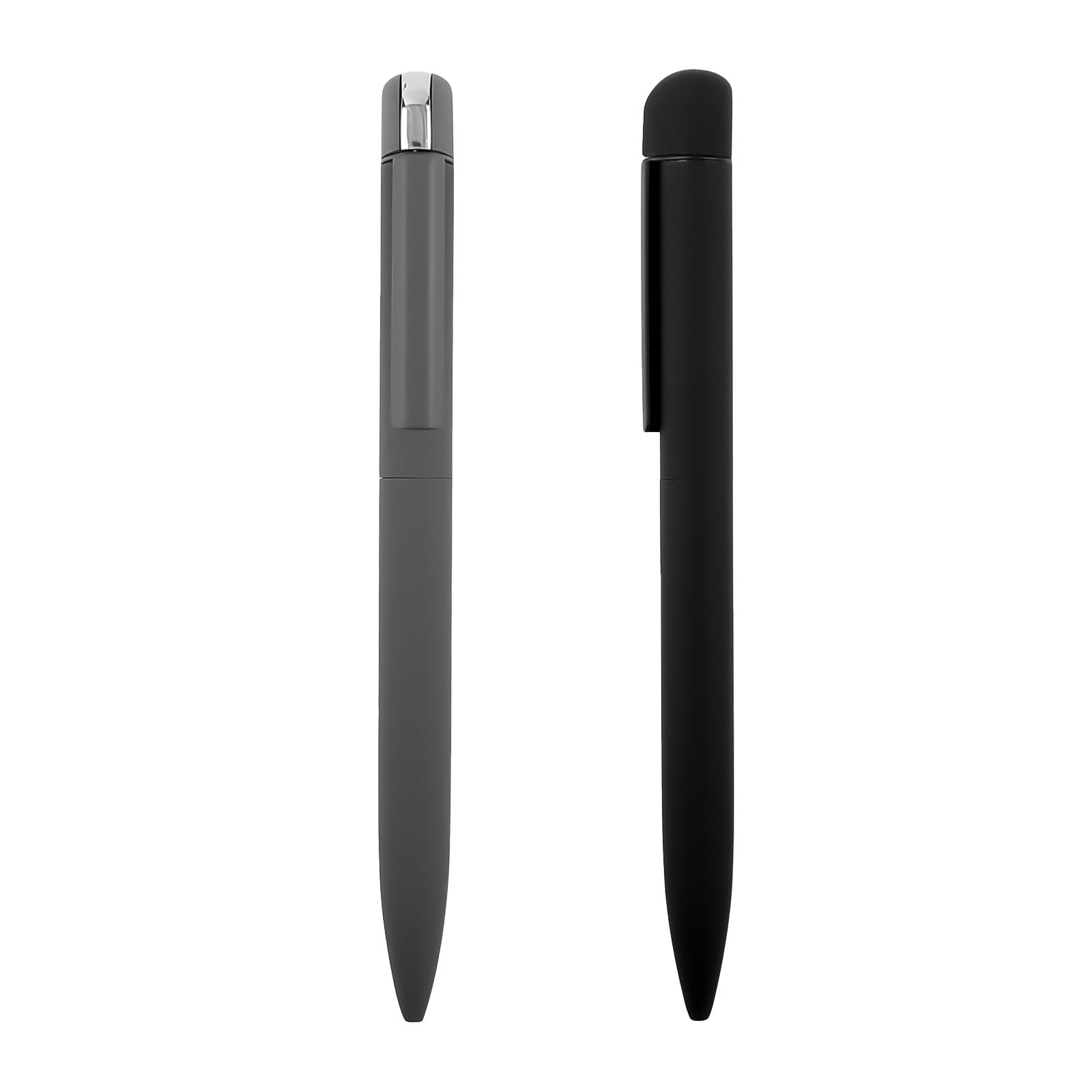 قلم جاف معدني رمادي