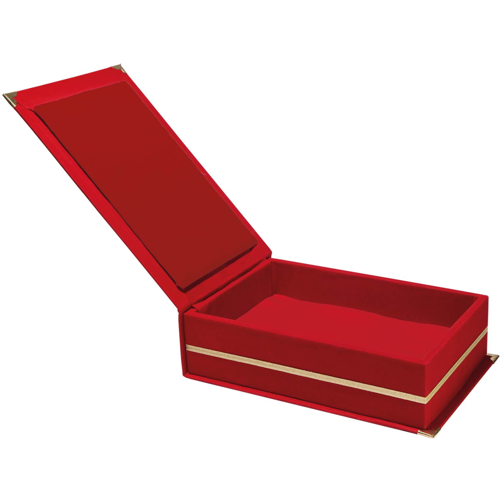 صندوق من المخمل الأحمر