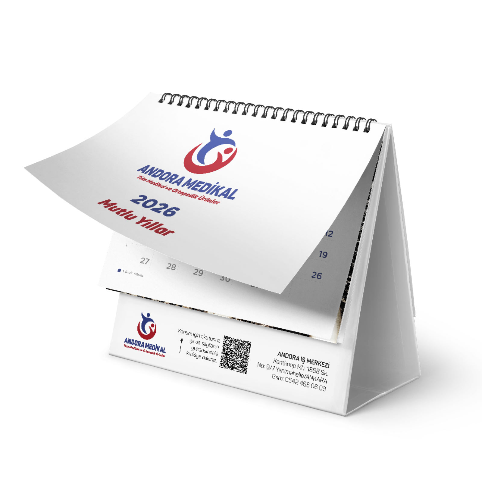 تقويم مكتبي مثلث الشكل